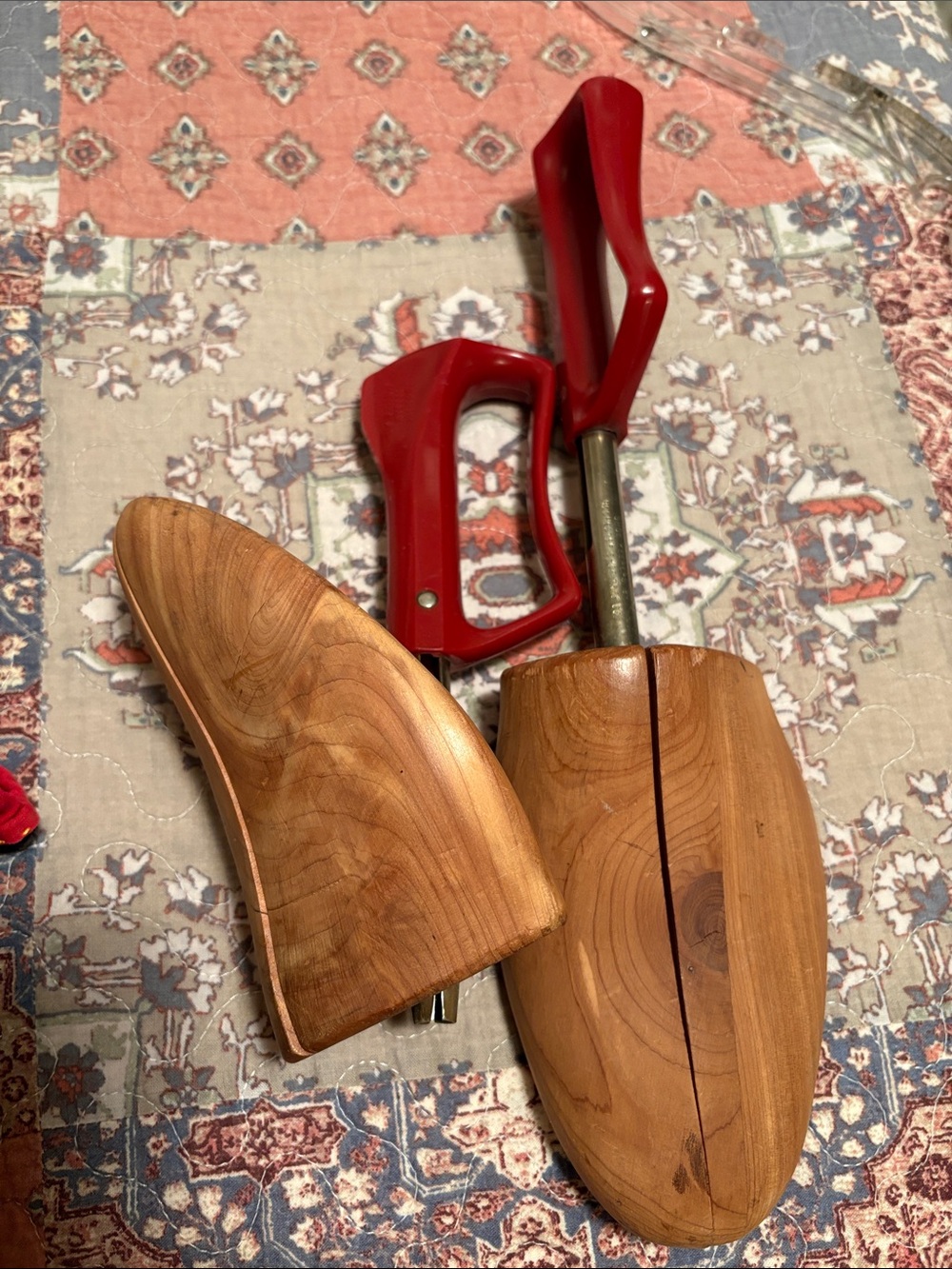 Vintage Florsheim Travel Cedar Wood Shoe Keepers Stretchers # 5 Purchased New